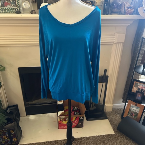 Chico's Tops - Chicos Vibrant Blue Long Sleeve Top Chicos Sz 2